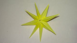 WoW! Easy Paper Star Christmas Decoration⭐️/How to make a easy paper star/Diy Paper craft idea #art