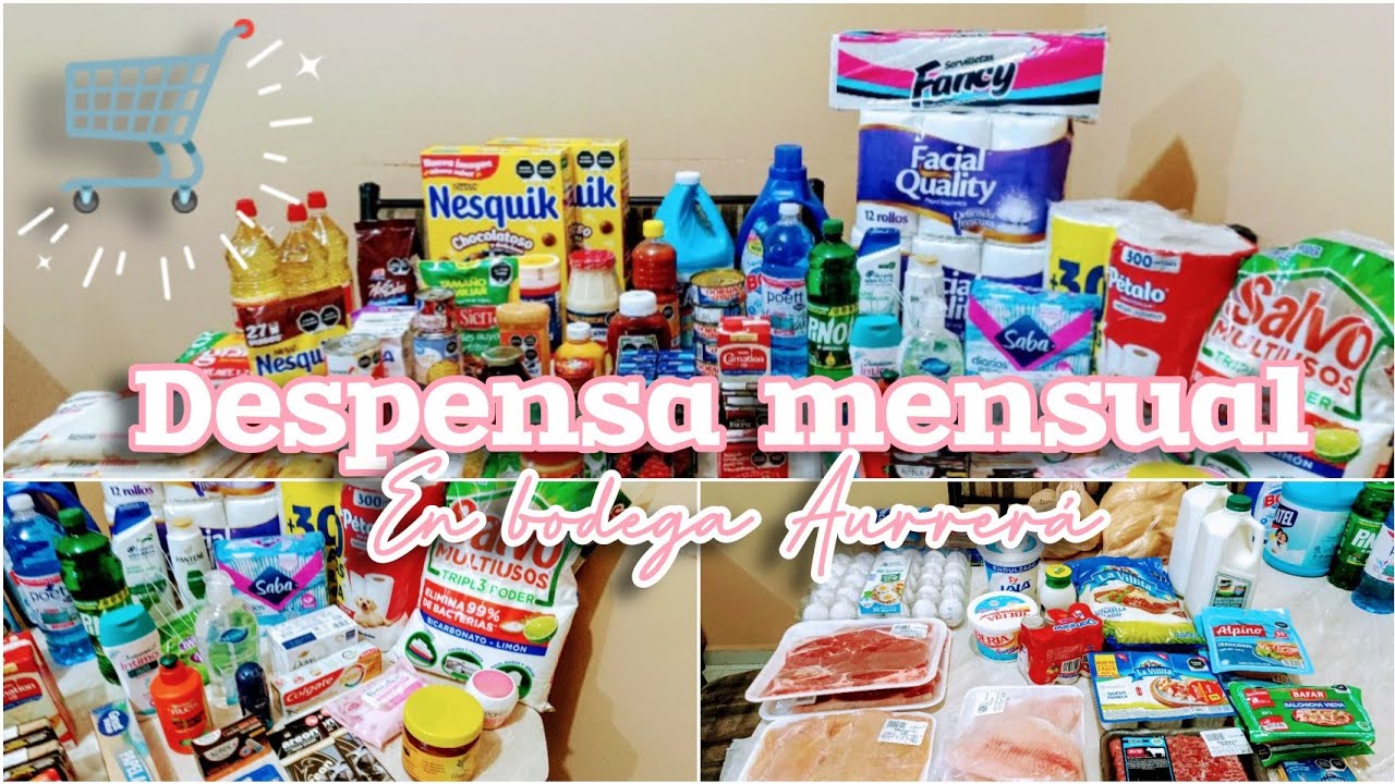 🛒Despensa mensual en bodega Aurrerá‼️ Estoy de regreso 🥰🥳!!!