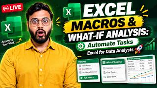 Automate Excel Like a Pro: Macros & What-If Analysis Live Session