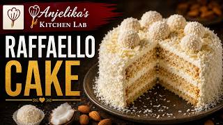 Raffaello Cake Recipe | Coconut Almond & White Chocolate Cake screenshot 2