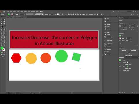 Increase/ Decrease the corners of Polygon Tool in Adobe Illustrator