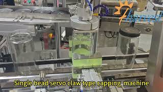 Single head servo claw type capping  machine, screw capper equipment Net Worth