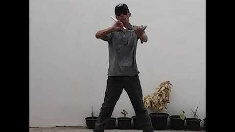 Nunchaku Freestyle + Leg Trick 🙋💃👣😎🙏