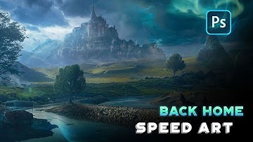 "BACK HOME" | a Photoshop Speed art