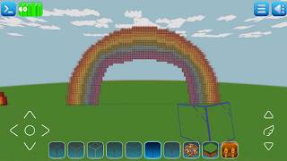 Giant Rainbow 🌈 Building || REALMCRAFT - Free Game in Minecraft Style screenshot 1