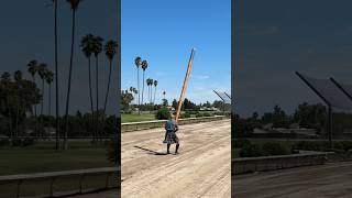 The 80KG Pole Flip Challenge 💪 #shorts
