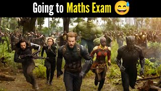 Me And My Friends Going To Maths Exam... Marvel Meme