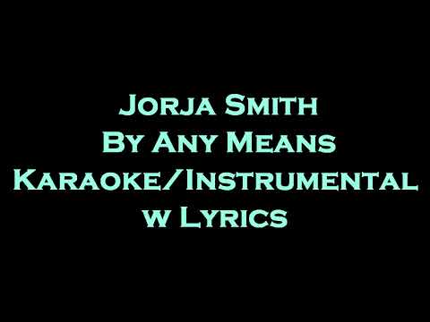 Jorja Smith - By Any Means Karaoke/Instrumental w Lyrics - YouTube