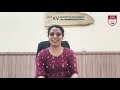 Aishwarya, a successful Alumni from 2014-16 sharing her experience during a recent campus visit!