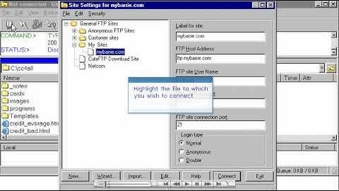 How to Manage websites in CuteFTP? - Host Department LLC