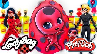 Huevo Sorpresa GIGANTE de LADYBUG en Español de Play Doh! - Unboxing Fantástico screenshot 5