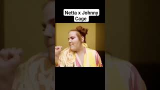 Eurovision x Mortal Kombat. Netta x Johnny Cage