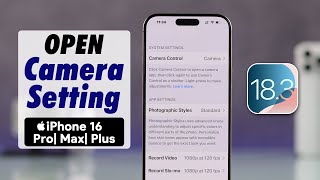 How to Open Camera Settings on iPhone!