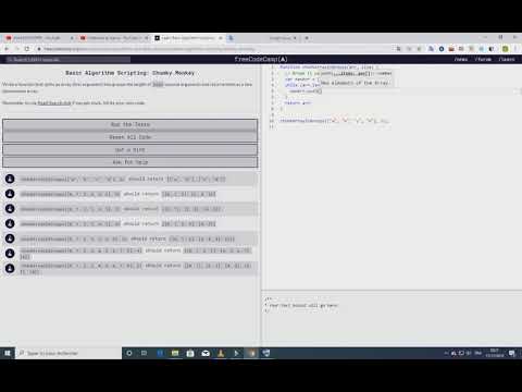 Basic Algorithm Scripting: Chunky Monkey