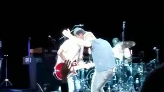 Rob Thomas and his son Mason