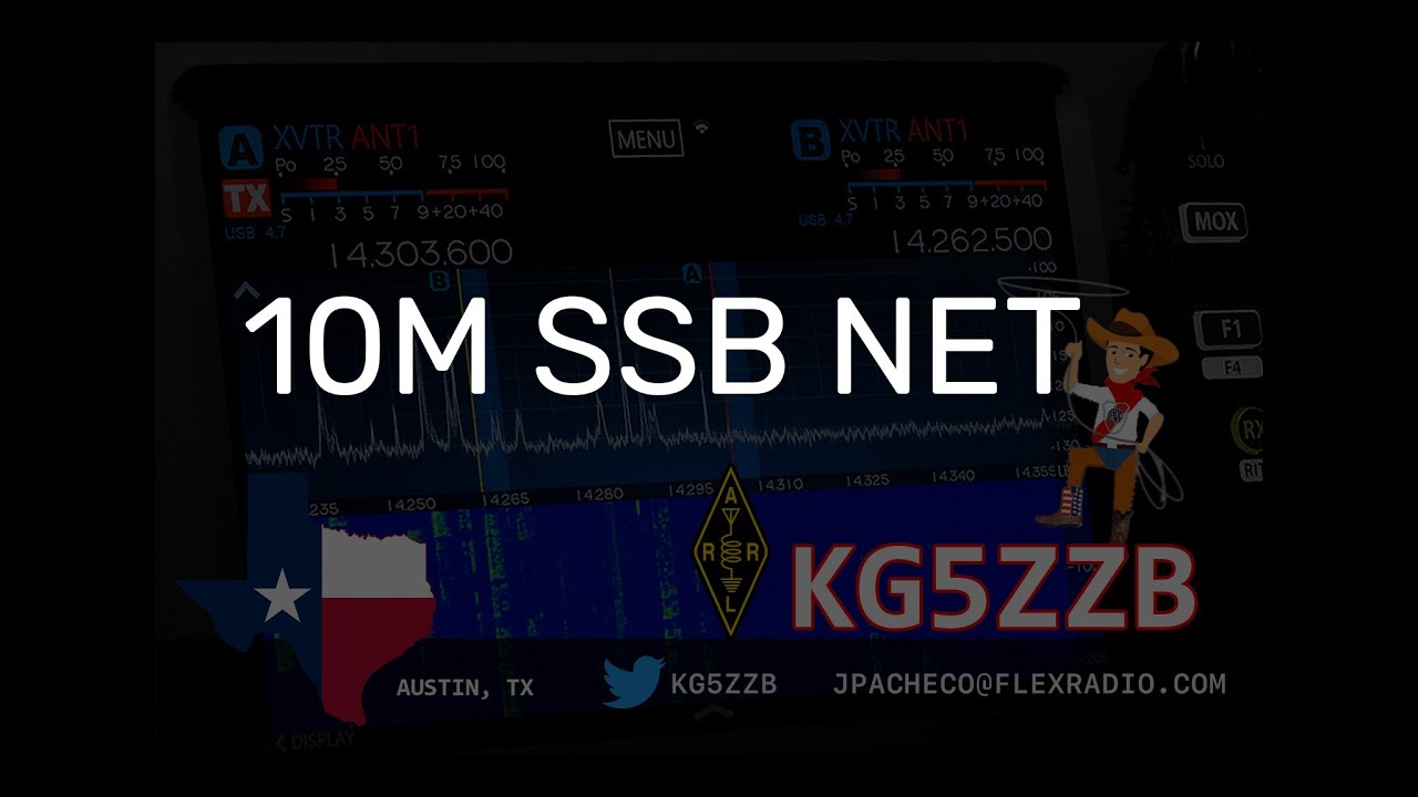 10m SSB net live from Austin Texas on Sundays at 3PM PST YouTube