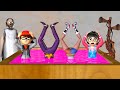 Scary Teacher 3D NickJoker and Tani Harley Quinn Transform with Siren Head vs Granny Waterfall Pool