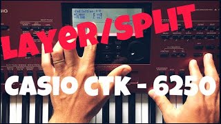 🔴LAYER/ SPLIT Teclado Casio CTK - 6250