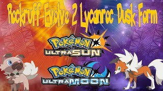 Evolve Rockruff 2 Lycanroc Dusk Form - Pokemon Ultra Sun & Ultra Moon