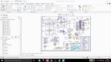 Inserting an image in the creo 2.0 drawing...