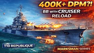 Т10 Republique с модификацией ног — довольно мощный корабль | World of Warships