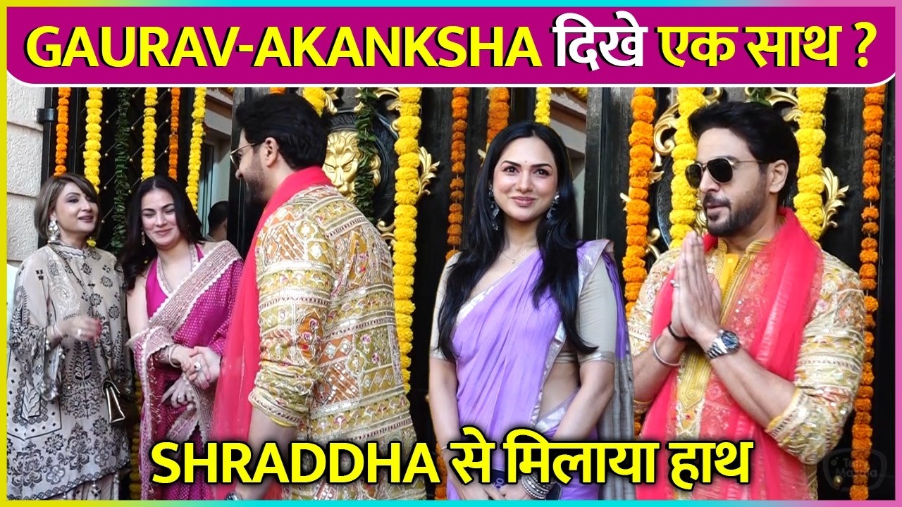 Gaurav-Akanksha's First Appearance At Same Place After Divorce, Shraddha Arya Meet His Co-Star