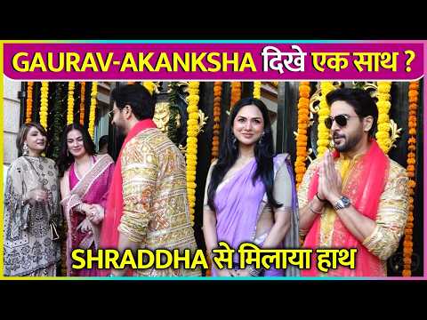 Gaurav-Akanksha's First Appearance At Same Place After Divorce, Shraddha Arya Meet His Co-Star
