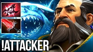 !Attacker Kunkka Boss Classic Armlet + Crystalys Build - Dota 2