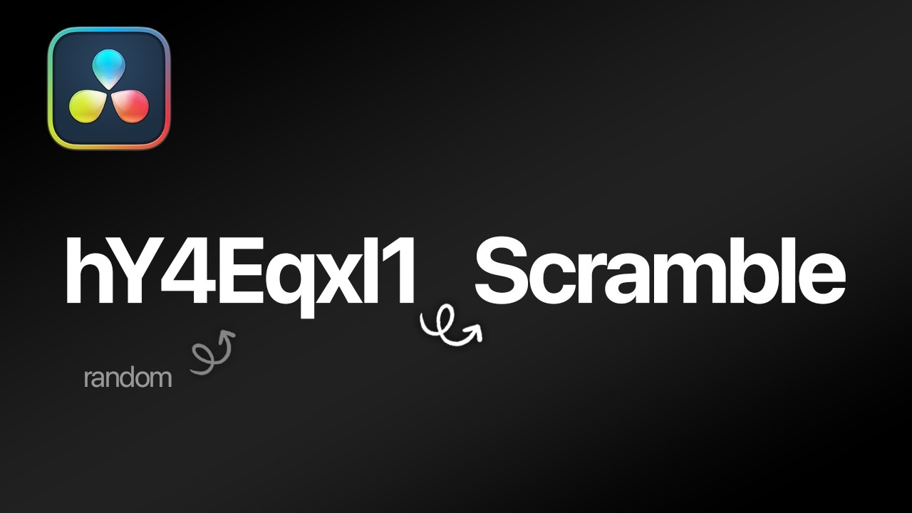 How To Make a Text Scramble Effect in DaVinci Resolve - YouTube