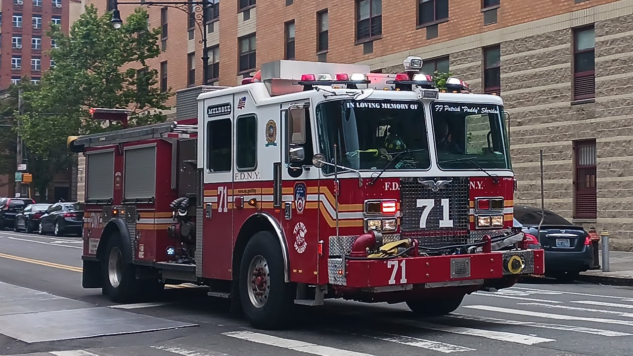 FDNY Engine 71 Hauling on Melrose Av - YouTube
