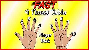 Learn the 9 times table EASILY and FAST using your FINGERS!!!