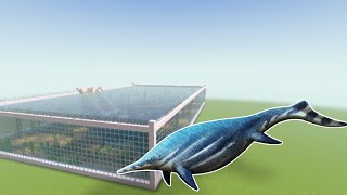 speedbuild aquarium shonisaurus di minecraft #minecraftbuilding