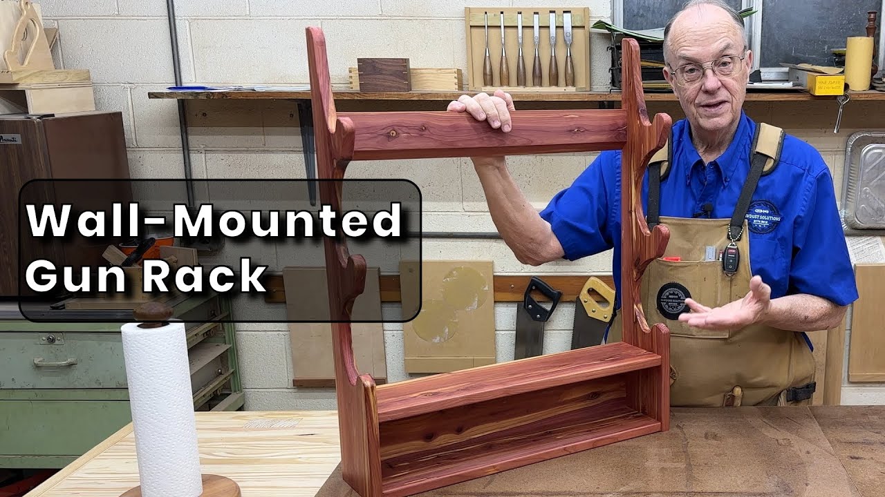 Wooden Gun Rack Wall Mount - YouTube