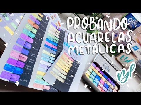 ? ACUARELAS  METÁLICAS ⎟REVIEW NYL ACUARELAS ?