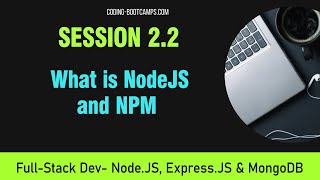 Full-Stack Web Development Course for Beginners: Session 2.2 What is NodeJS and NPM + Lab 1