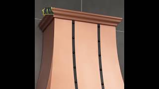 Handmade Natural Copper Range Hood - Custom Craftsmanship for Your Kitchen