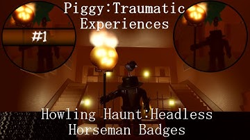How To Get The Headless Horseman Skin And 2 Badges In Piggy: Traumatic Experiences