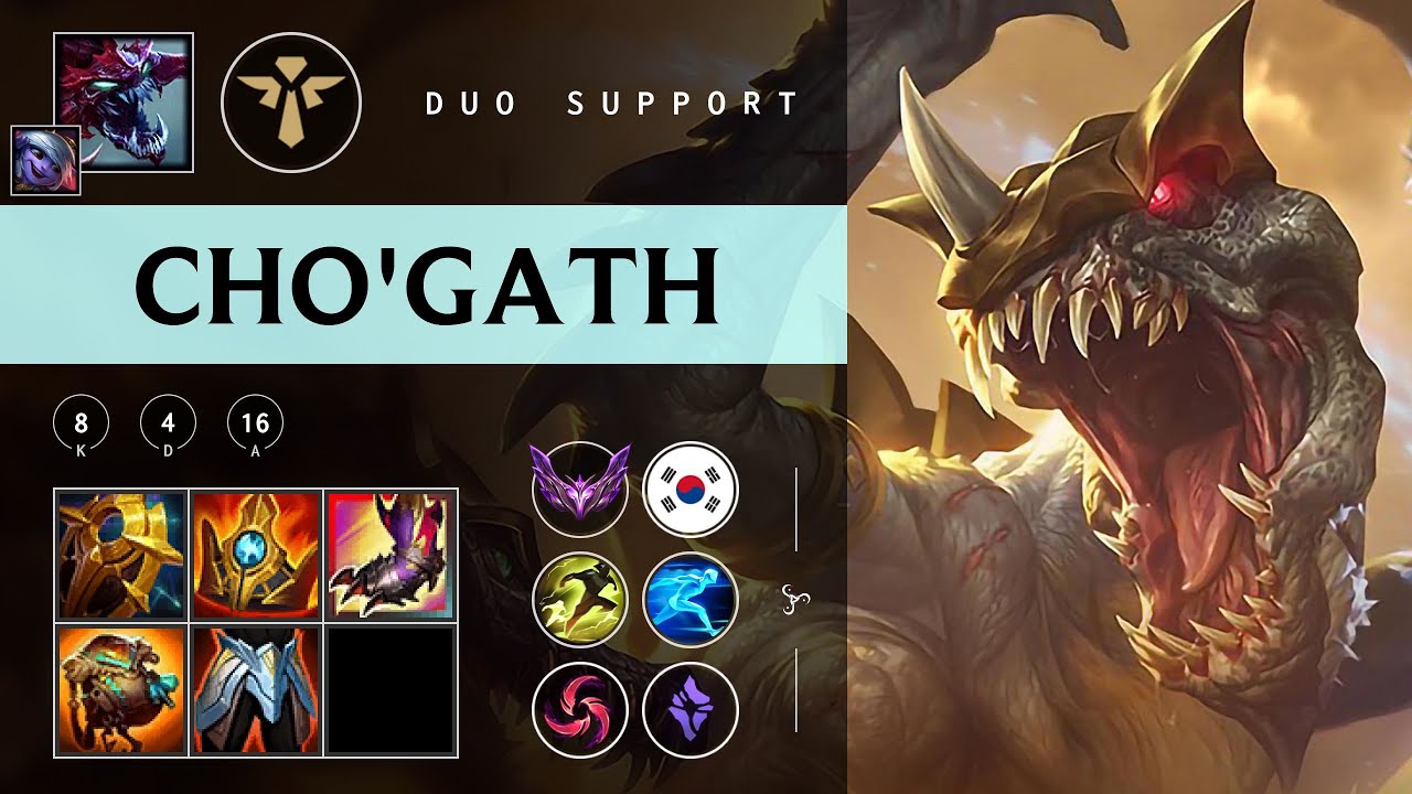 Cho'Gath Support vs Nautilus - KR Master Patch 25.24