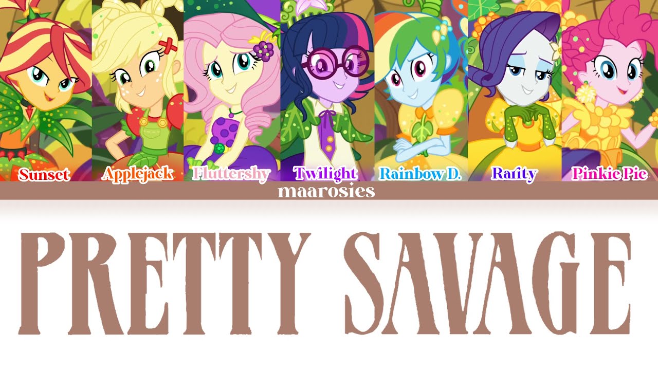 MLPEG Pretty Savage - BLACKPINK Lyrics | How would