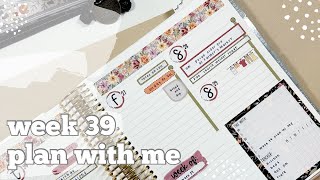 Week 39 Plan with Me