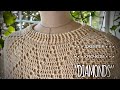 Простой роскошный свитер крючком «DIMONDS» / Подробный мастер-класс / Summer sweater tutorial
