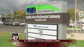 East Lansing bus, train station officially open