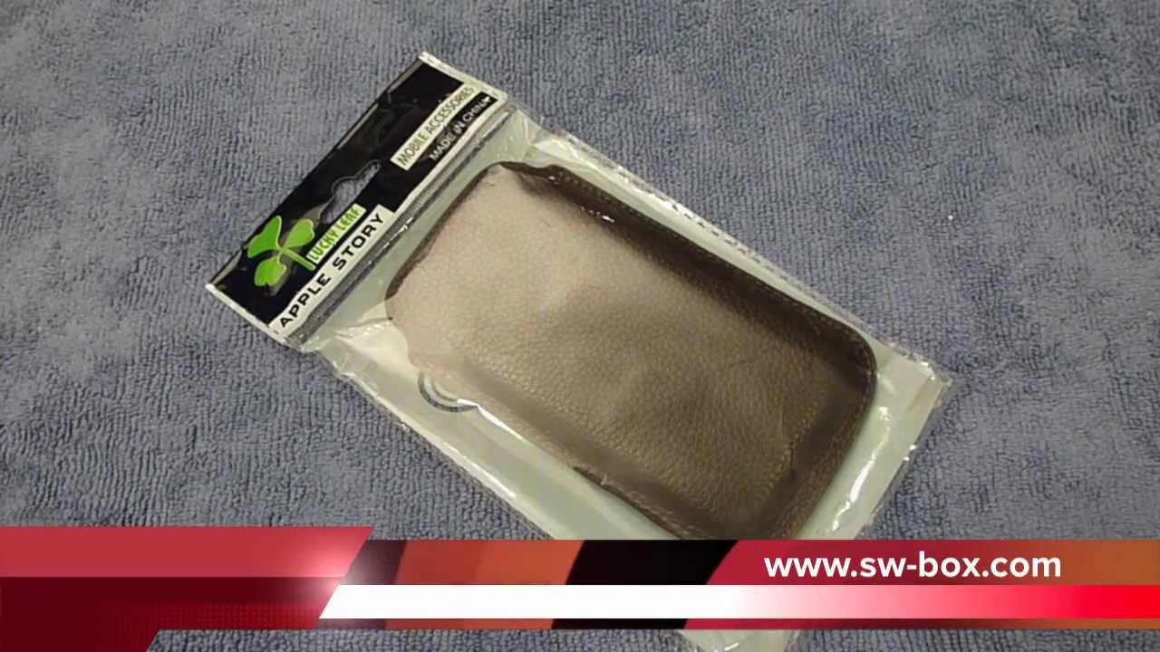 SW-BOX Genuine Leather Pouch for iPhone 4S & iPod Touch (Brown)