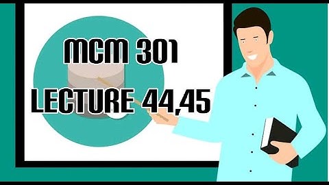 MCM301 Lecture 44,45 Short Lecture VU Lectures