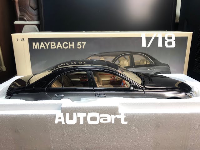 Unboxing 1:18 AUTOart diecast MAYBACH 57 模型車開箱（20181021