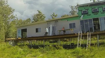 Wangarra House Build | Setting up soffit | Time lapse 16 March 2014