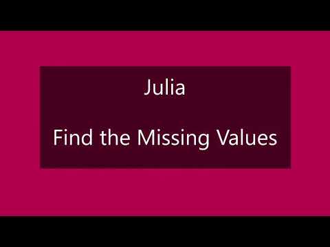 Julia: Find the Missing Values in a Dataframe