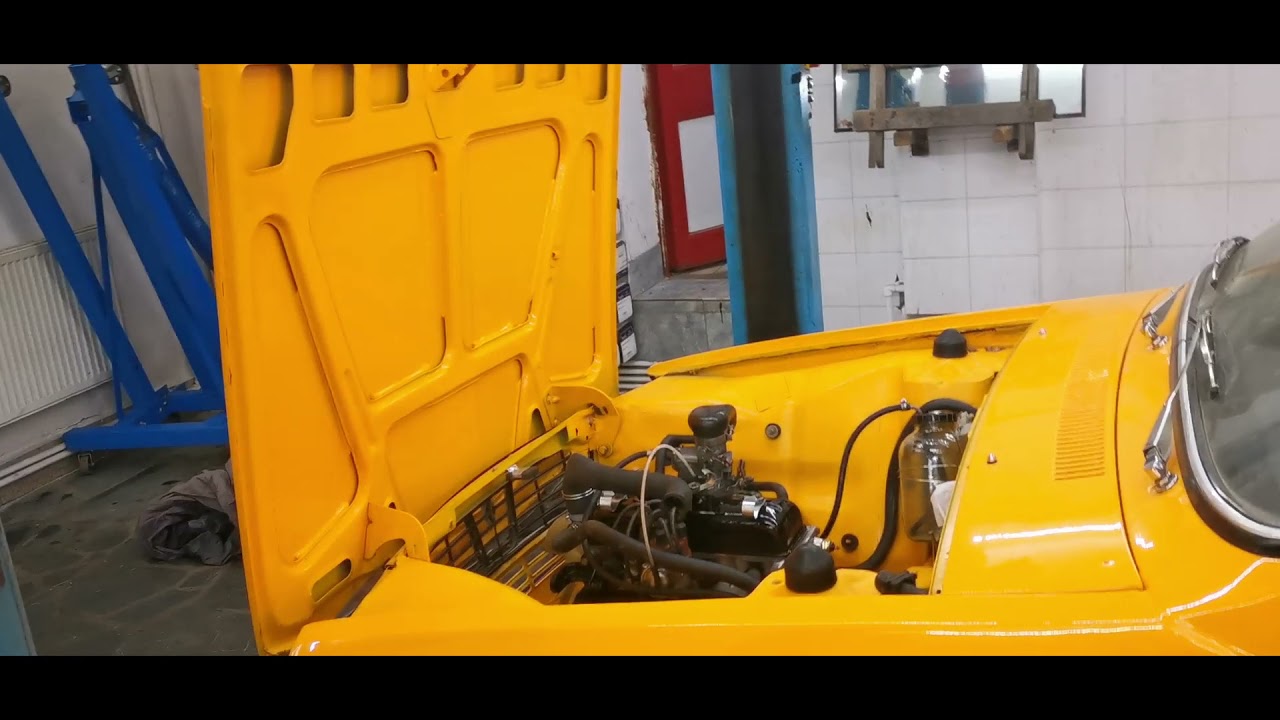 #14 Dupa montarea motorului Dacia 1300 restaurare , reconditionare 1976 Elena 76