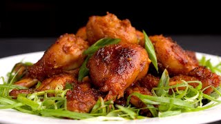 Korean BBQ chicken wings (spicy Korean chicken wing, 닭날개 구이) - Korean street food recipe