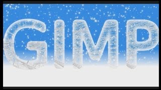 Texto helado GIMP